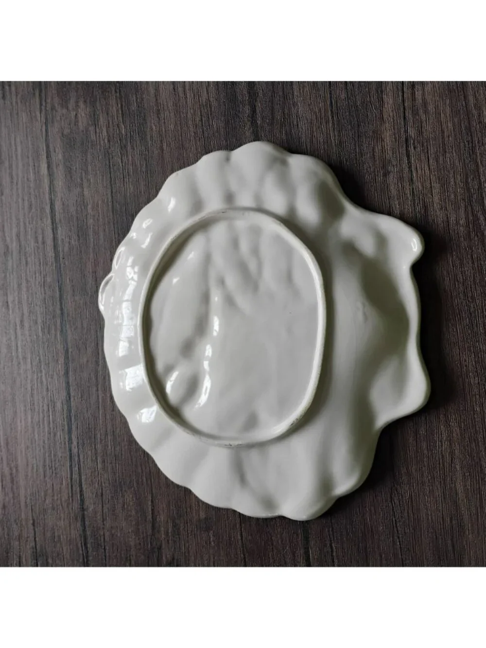 Vintage Italian Majolica 3D Lobster Platter, Hand Painted Scalloped Shell Plate